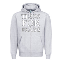 Heather Grey Tëärs För Fëärs WHITE Zipper Hoodie - linhVisuals