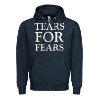 Navy Tëärs För Fëärs WHITE Zipper Hoodie - linhVisuals