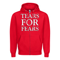 Red Tëärs För Fëärs WHITE Zipper Hoodie - linhVisuals