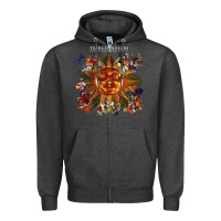 Charcoal Heather tears for fears 24 Zipper Hoodie - linhVisuals