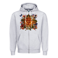 Heather Grey tears for fears 24 Zipper Hoodie - linhVisuals