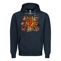 Navy tears for fears 24 Zipper Hoodie - linhVisuals