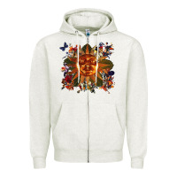Oatmeal Heather tears for fears 24 Zipper Hoodie - linhVisuals