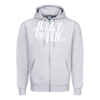 Heather Grey pierce the veil front Zipper Hoodie - linhVisuals