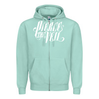 Seafoam pierce the veil front Zipper Hoodie - linhVisuals
