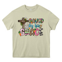 Mossy Saved by his grace Easter Day Heavy Core Tee - HowdyJamesFarm