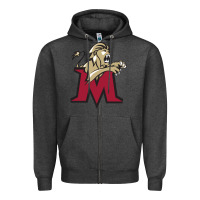 Charcoal Heather lions, molloy college Zipper Hoodie - linhVisuals