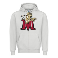 Dove Grey lions, molloy college Zipper Hoodie - linhVisuals