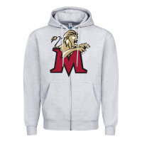 Heather Grey lions, molloy college Zipper Hoodie - linhVisuals