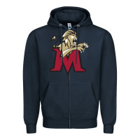 Navy lions, molloy college Zipper Hoodie - linhVisuals