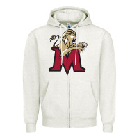 Oatmeal Heather lions, molloy college Zipper Hoodie - linhVisuals