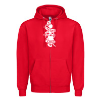 Red pierce the veil back Zipper Hoodie - linhVisuals