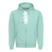 Seafoam pierce the veil back Zipper Hoodie - linhVisuals