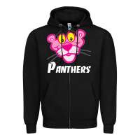 Black pink panther custom Zipper Hoodie - linhVisuals