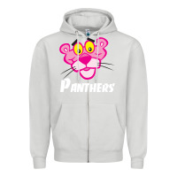 Dove Grey pink panther custom Zipper Hoodie - linhVisuals