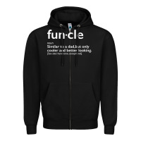 Black funcle Zipper Hoodie - linhVisuals