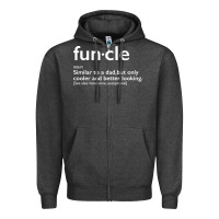 Charcoal Heather funcle Zipper Hoodie - linhVisuals