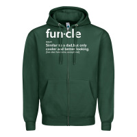 Sports Green funcle Zipper Hoodie - linhVisuals