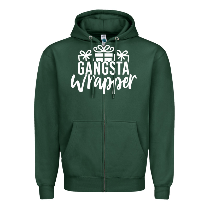 Gangsta Wrapper Zipper Hoodie by linhVisuals | Teevron