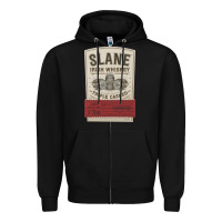 Black slane irish whiskey Zipper Hoodie - linhVisuals