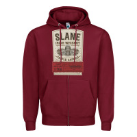 Burgundy slane irish whiskey Zipper Hoodie - linhVisuals