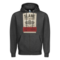 Charcoal Heather slane irish whiskey Zipper Hoodie - linhVisuals
