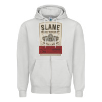 Dove Grey slane irish whiskey Zipper Hoodie - linhVisuals