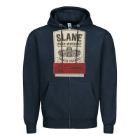 Navy slane irish whiskey Zipper Hoodie - linhVisuals