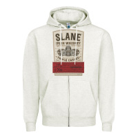Oatmeal Heather slane irish whiskey Zipper Hoodie - linhVisuals