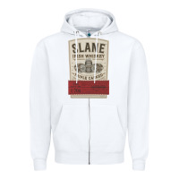 White slane irish whiskey Zipper Hoodie - linhVisuals