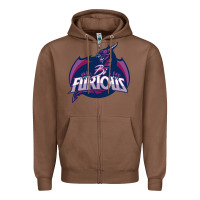 Chestnut bi furious   bisexual Zipper Hoodie - linhVisuals