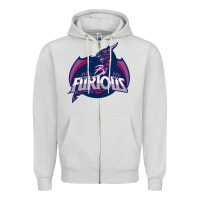 Dove Grey bi furious   bisexual Zipper Hoodie - linhVisuals