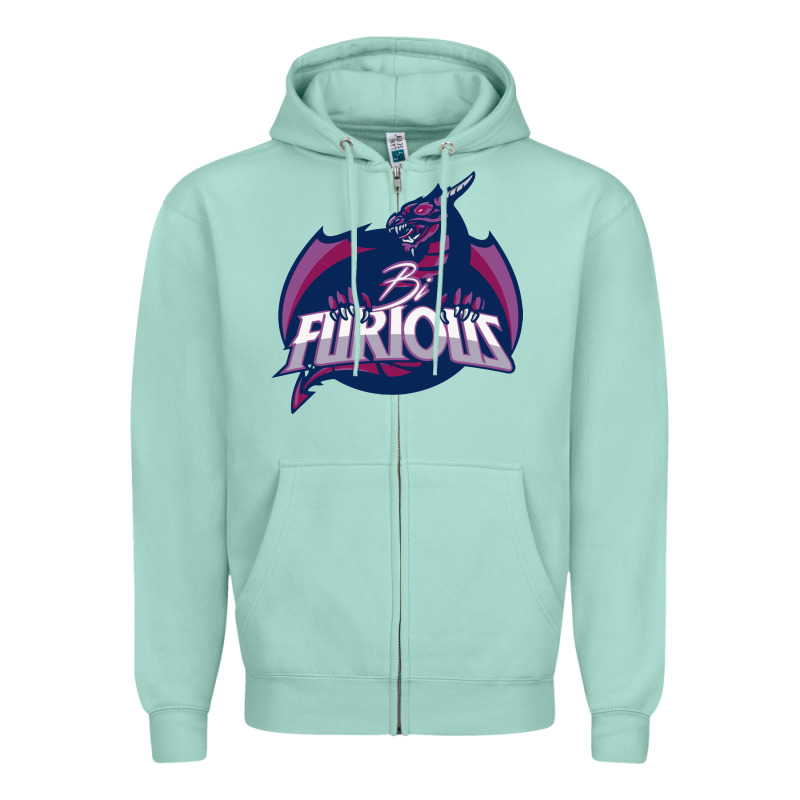 Bi Furious   Bisexual Zipper Hoodie by linhVisuals | Teevron