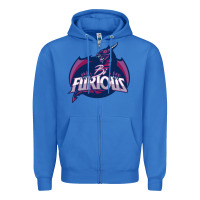 True Royal bi furious   bisexual Zipper Hoodie - linhVisuals