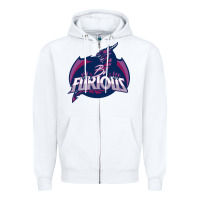 White bi furious   bisexual Zipper Hoodie - linhVisuals