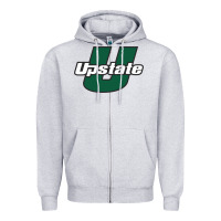 Heather Grey south carolina upstate spartans Zipper Hoodie - linhVisuals