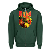 Sports Green vintage meatloaf bat out of hell Zipper Hoodie - linhVisuals