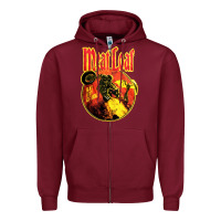Burgundy vintage meatloaf bat out of hell Zipper Hoodie - linhVisuals
