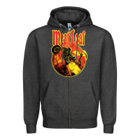 Charcoal Heather vintage meatloaf bat out of hell Zipper Hoodie - linhVisuals