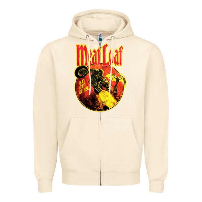 Vintage Meatloaf Bat Out Of Hell Zipper Hoodie by linhVisuals | Teevron