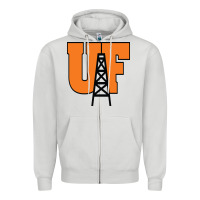 Dove Grey findlay oilers Zipper Hoodie - linhVisuals