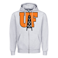 Heather Grey findlay oilers Zipper Hoodie - linhVisuals