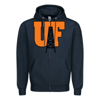 Navy findlay oilers Zipper Hoodie - linhVisuals