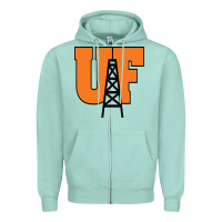 Seafoam findlay oilers Zipper Hoodie - linhVisuals