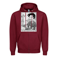 Burgundy i've lost control of my life   rugrats Zipper Hoodie - linhVisuals