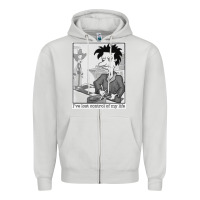 Dove Grey i've lost control of my life   rugrats Zipper Hoodie - linhVisuals