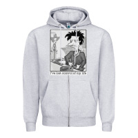 Heather Grey i've lost control of my life   rugrats Zipper Hoodie - linhVisuals