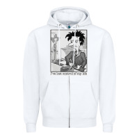 White i've lost control of my life   rugrats Zipper Hoodie - linhVisuals