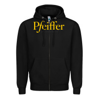 Black pfeiffer university Zipper Hoodie - linhVisuals