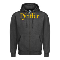Charcoal Heather pfeiffer university Zipper Hoodie - linhVisuals